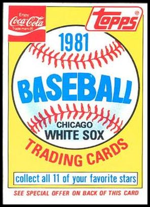 White Sox Ad Card